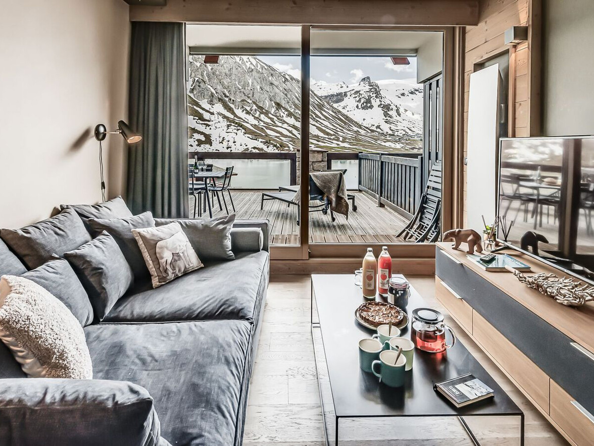 Appartement 4* avec terrasse sud 35m² et vue lac à Tignes - Photo 12