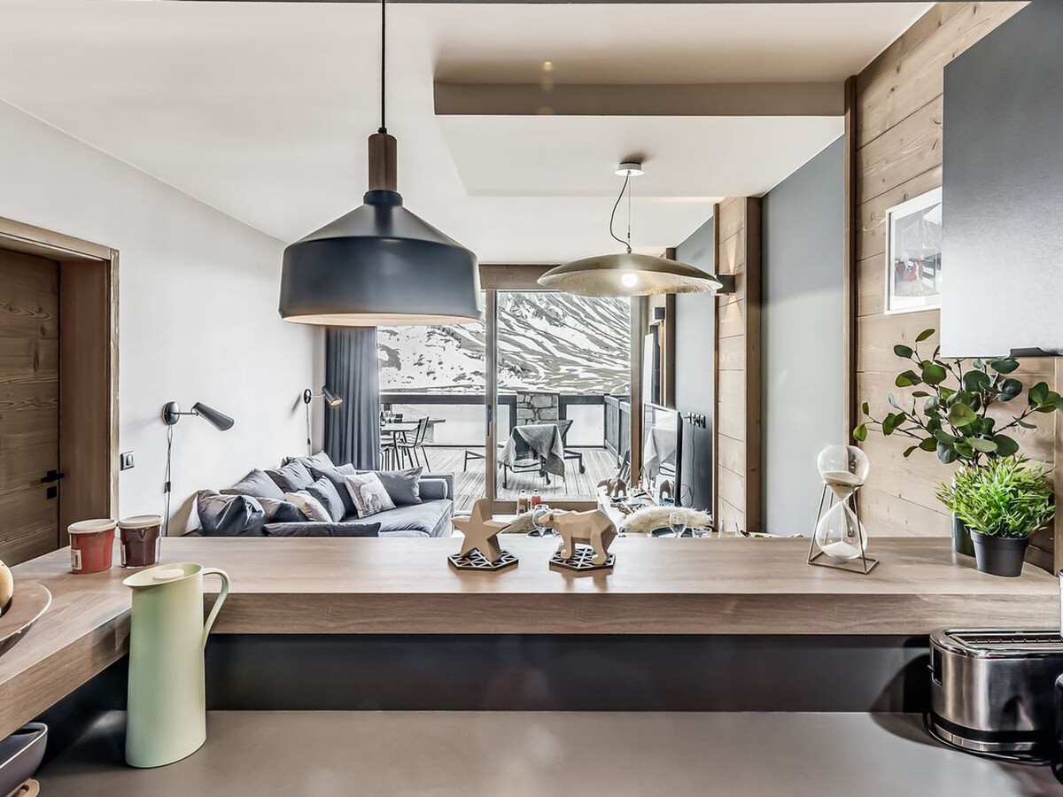 Appartement 4* avec terrasse sud 35m² et vue lac à Tignes - Photo 14
