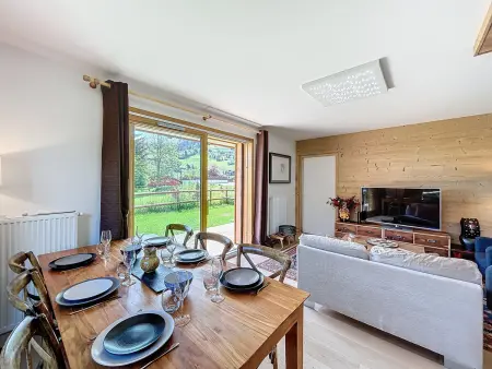 Location appartement à Combloux, Appartement neuf 3 chambres proche village avec parking