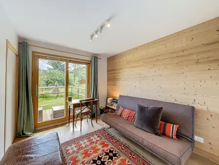 Appartement 3 chambres Combloux, jardin 100 m² et vue montagne : photo 3