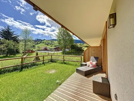 Appartement 3 chambres Combloux, jardin 100 m² et vue montagne : photo 15