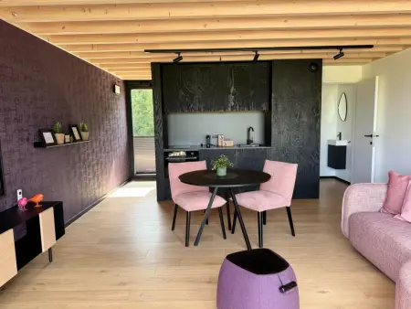 Escapade Naturelle, Lodge pour 2 avec bain à remous et foyer - Photo 3