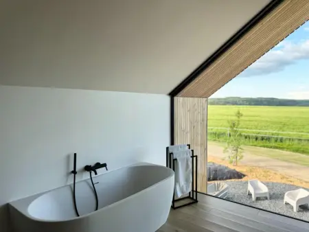 Escapade Naturelle, Lodge pour 2 avec bain à remous et foyer - Photo 5