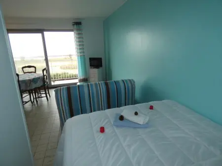 Studio 26m² vue mer Notre-Dame-de-Monts, balcon : photo 11