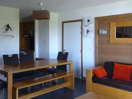 3 pièces 8 personnes Arc 1600 avec balcon vue pistes : photo 2