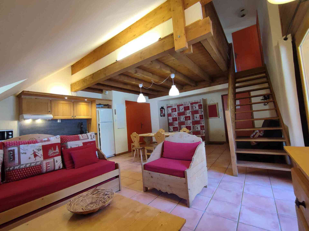 Duplex 8 pers avec balcon, parking et casier à skis - Photo 3