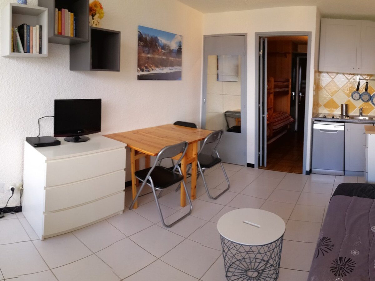 Studio 4 pers. Pra-Loup 1600 : balcon vue vallée - Photo 10