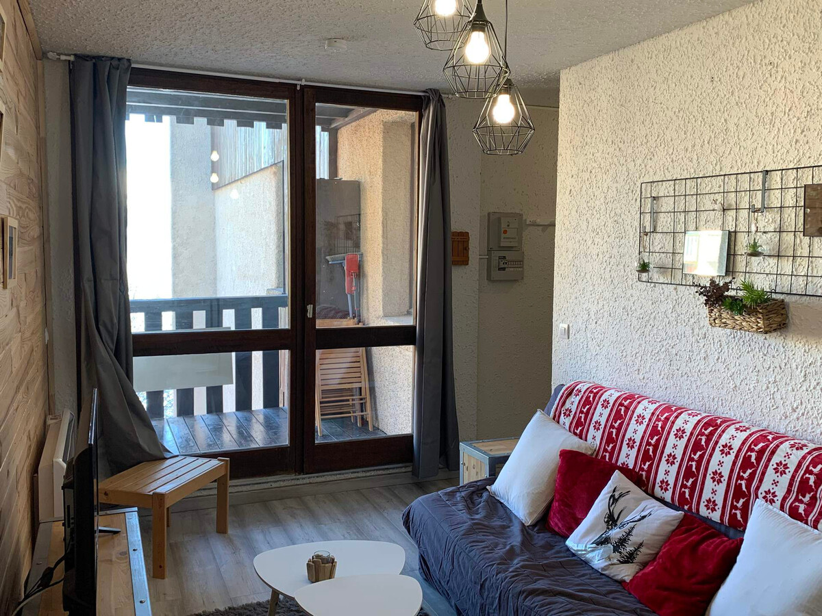 Studio rénové 26m² balcon à Pra-Loup, 100m du télésiège - Photo 7