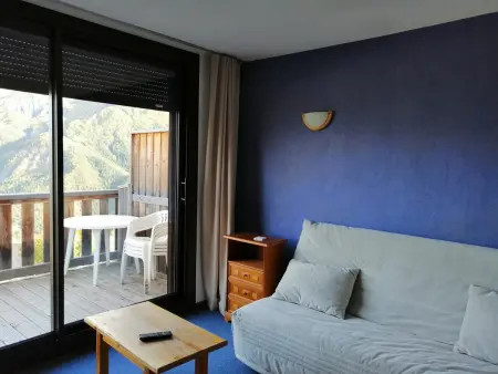 Studio 5 pers. avec balcon, vue vallée à Pra-Loup 1500 : photo 8
