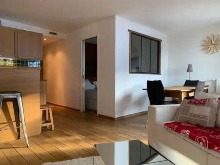 Appartement 3 pièces rénové 6 pers, balcon vue pistes : photo 10