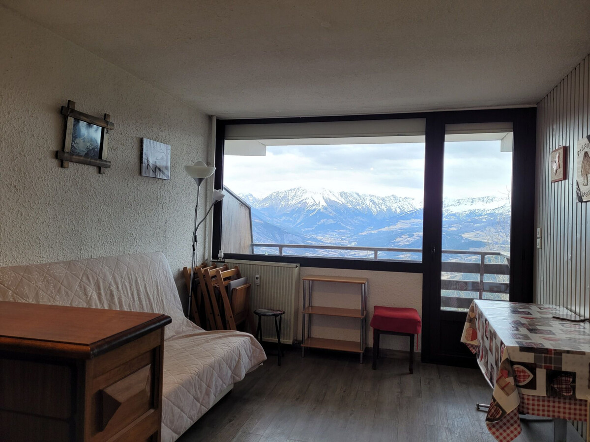 Studio 4 personnes Pra-Loup, balcon vue vallée - Photo 12