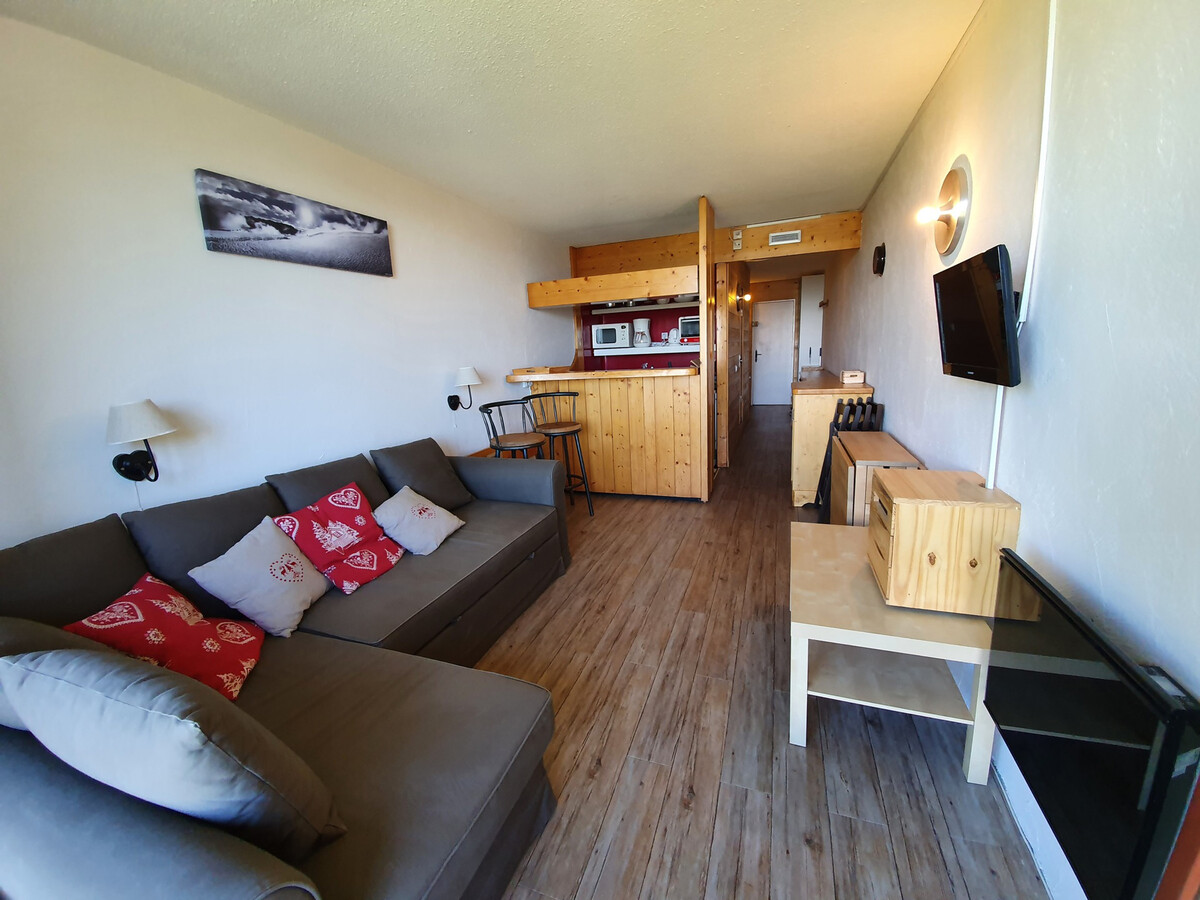 Studio cabine rénové 30m² aux Arcs 2000, balcon vue Mont Blanc - Photo 1