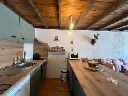 Appartement 8 pers, Pra-Loup 1600, balcon vue pistes : photo 2
