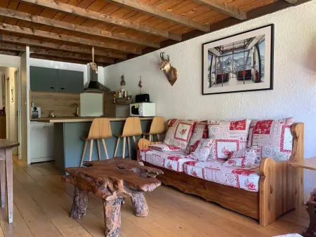 Appartement 8 pers, Pra-Loup 1600, balcon vue pistes : photo 6