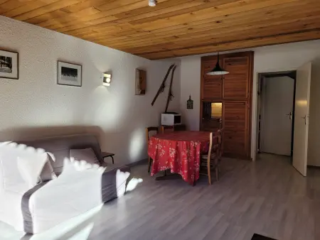 Appartement 2 pièces Pra-Loup, terrasse sud, accès direct pistes : photo 10