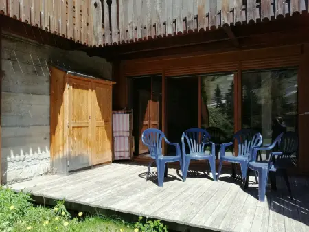 Appartement 2 pièces Pra-Loup, terrasse sud, accès direct pistes : photo 12