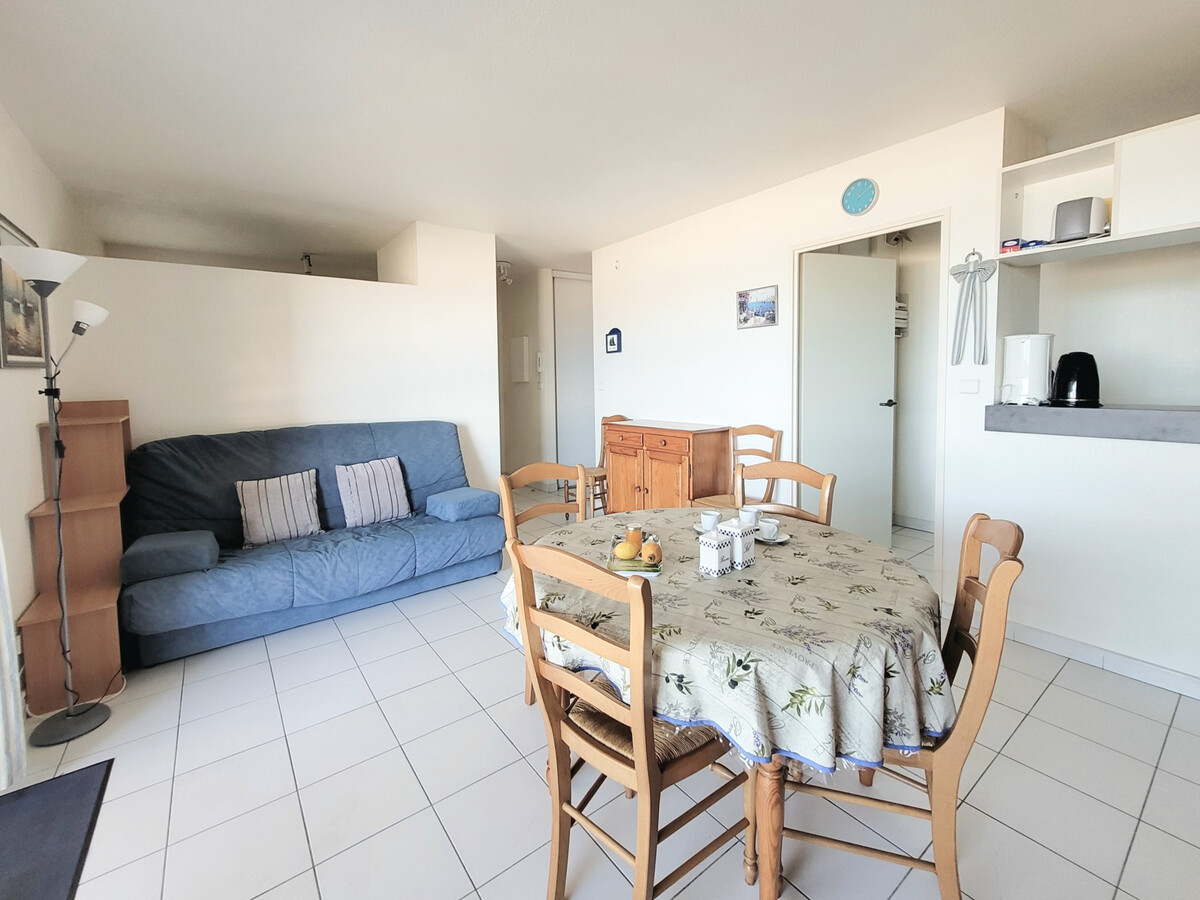 T2 cabine 46m² vue mer, piscine et parking à Canet - Photo 7