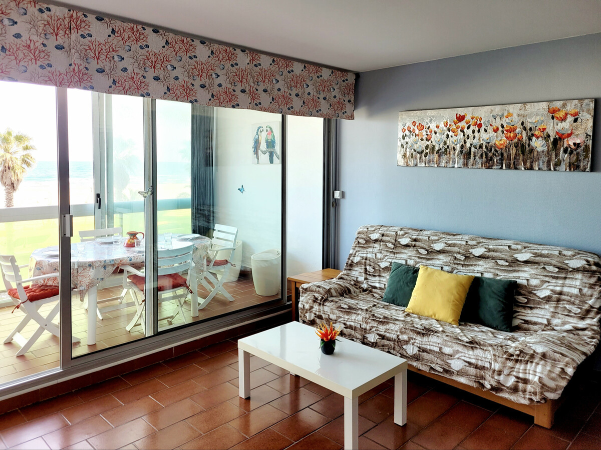 T2 traversant 41m² vue mer et Canigou - Plage à pied - Photo 8