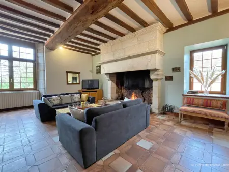 Manoir du XVème siècle avec jardin privé, cheminée et animaux acceptés - Photo 5