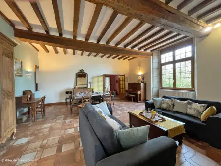 Manoir du XVème siècle avec jardin privé, cheminée et animaux acceptés - Photo 6