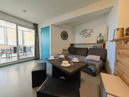 T3 Canet-en-Roussillon : piscine, garage & vue mer : photo 7