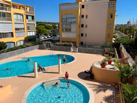 Location appartement à Gruissan, Gruissan: T3, 4 Pers, Piscine, Parking, Proche Commerce, Environnement Calme, Accès Plage