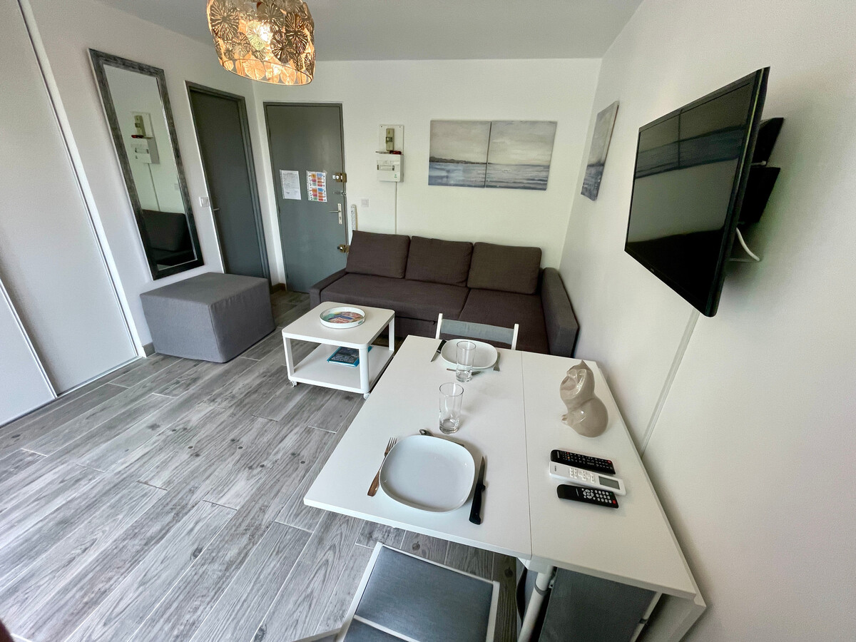Studio rénové 50m plage à Gruissan, climatisé, parking - Photo 8