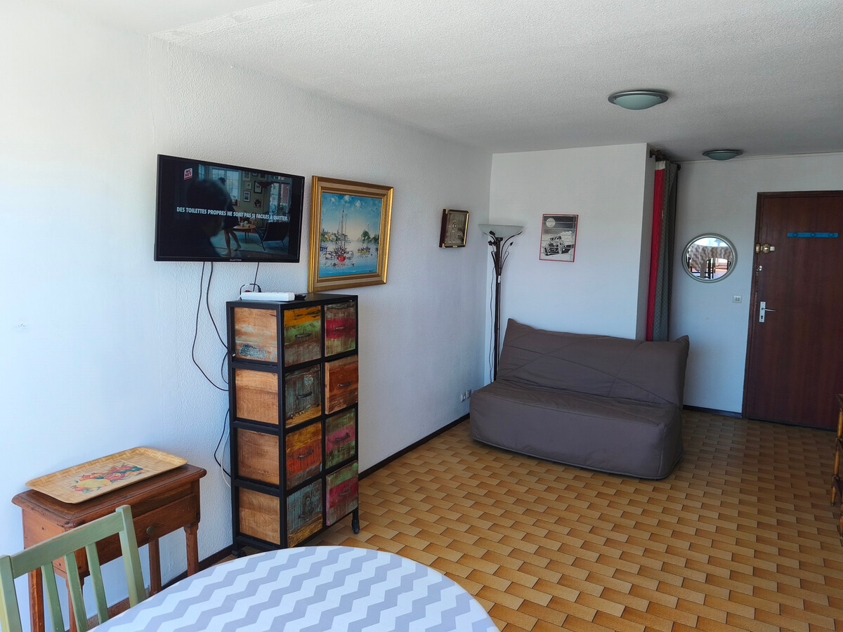 Studio Cabine Gruissan avec vue port, 4 pers, parking - Photo 3