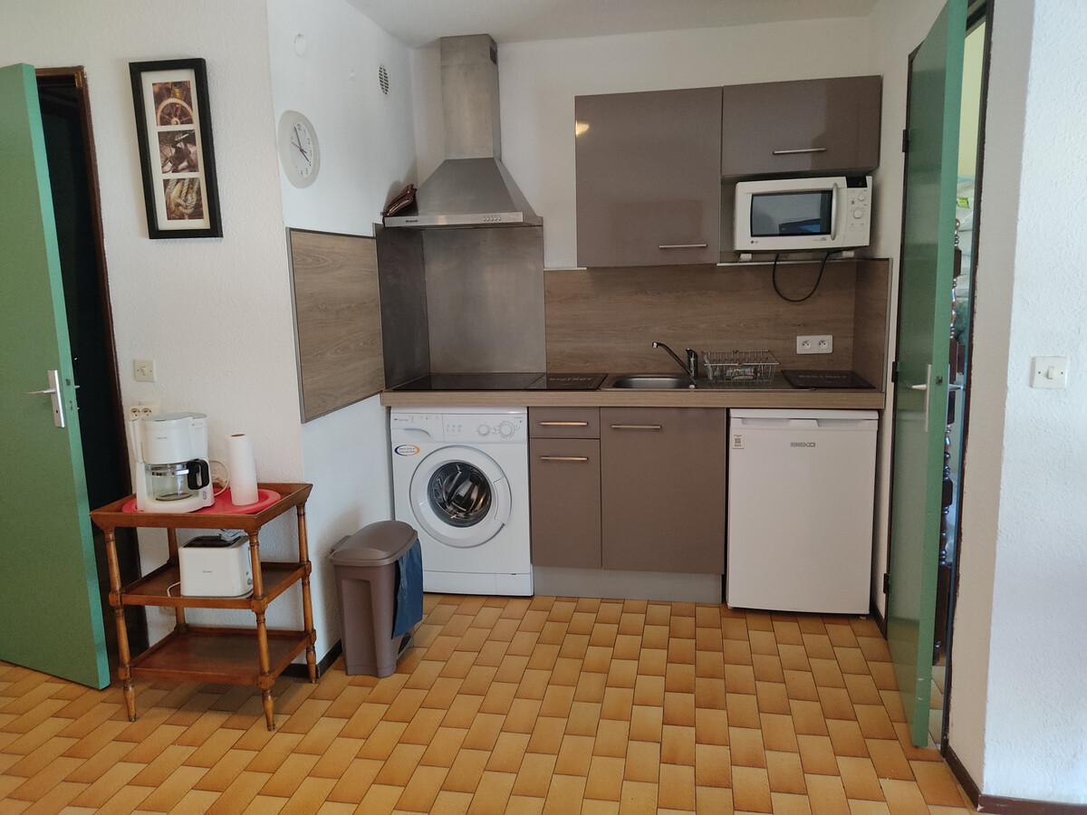 Studio Cabine Gruissan avec vue port, 4 pers, parking - Photo 4