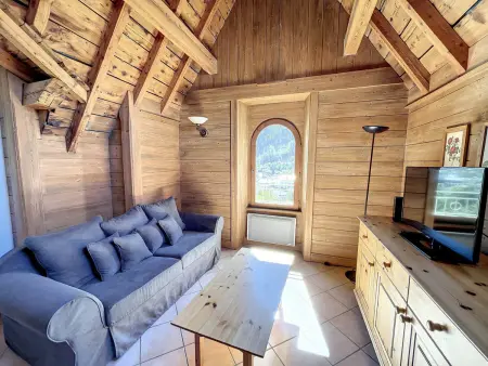 Appart. standing Chamonix, 3 ch, vue Mont-Blanc, parking : photo 2