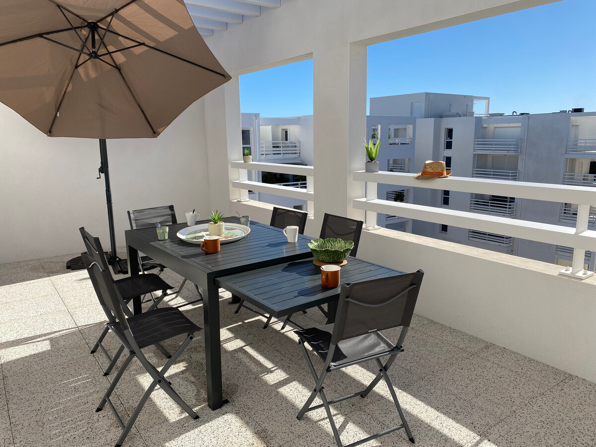Duplex T4 climatisé, terrasse, 400m plage à Port Leucate - Photo 1