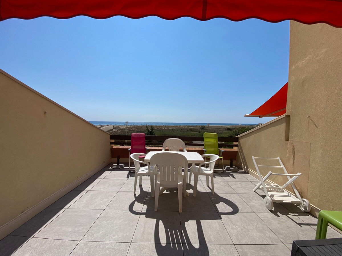 Studio cabine 4 pers. face mer avec parking à Port Leucate - Photo 1
