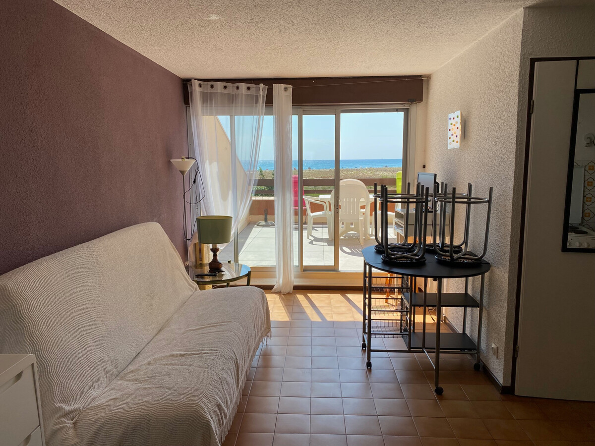 Studio cabine 4 pers. face mer avec parking à Port Leucate - Photo 6