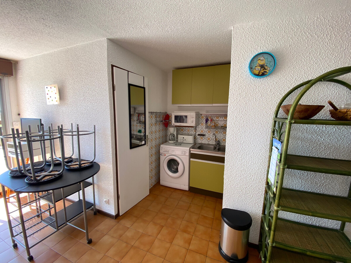 Studio cabine 4 pers. face mer avec parking à Port Leucate - Photo 8