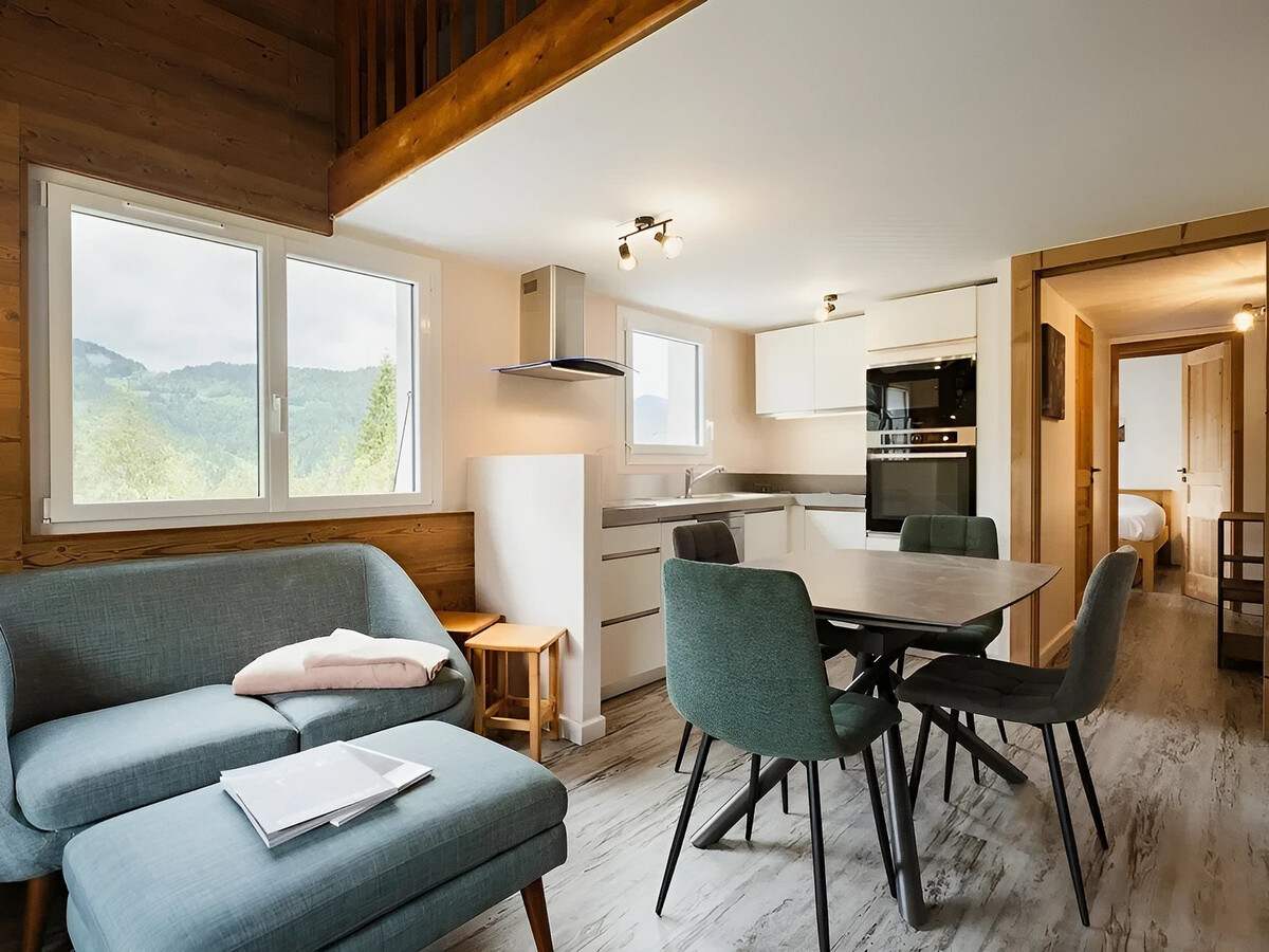 Appartement 3* 6 personnes, balcon vue montagne à La Clusaz - Photo 2