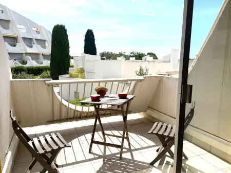 Studio 2 pers. La Grande-Motte - Terrasse, piscine, plage : photo 3