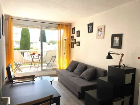 Studio 2 pers. La Grande-Motte - Terrasse, piscine, plage : photo 5