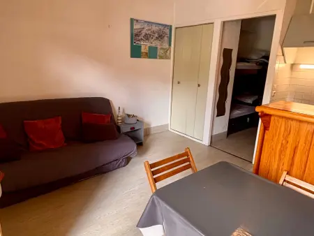 Studio Cabine 21m² aux Angles, 4 pers, balcon montagne : photo 11