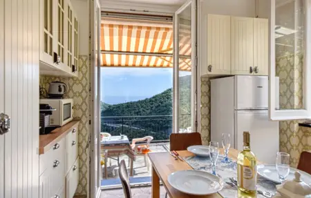 Maison vue mer à Sori, terrasse panoramique : photo 3