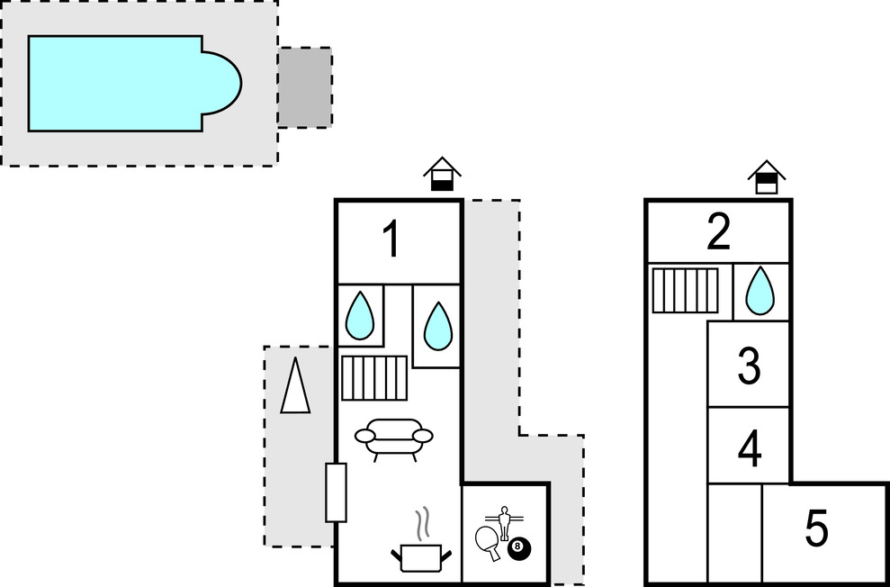 Maison 10 pers. avec piscine chauffée à Ploubezre - Photo 40