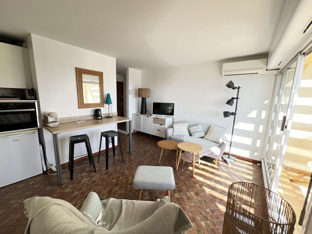 Studio-Cabine 4 pers. Cap d'Agde, vue mer et parking - Photo 6
