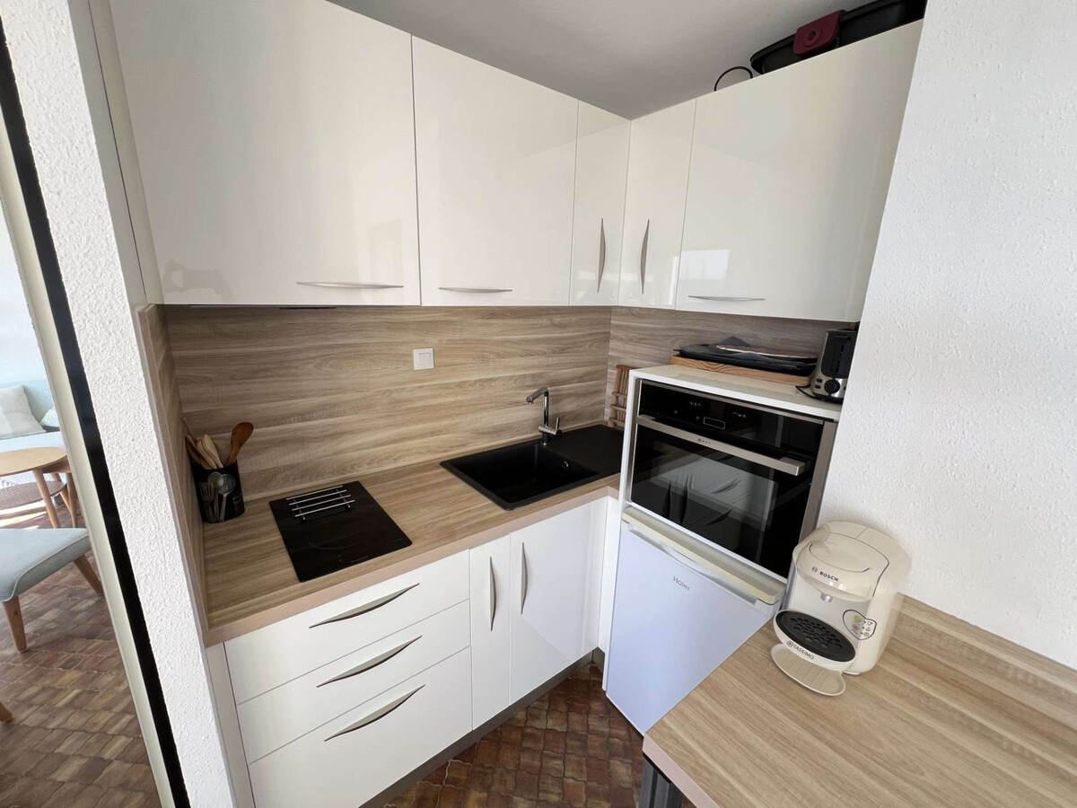 Studio-Cabine 4 pers. Cap d'Agde, vue mer et parking - Photo 9