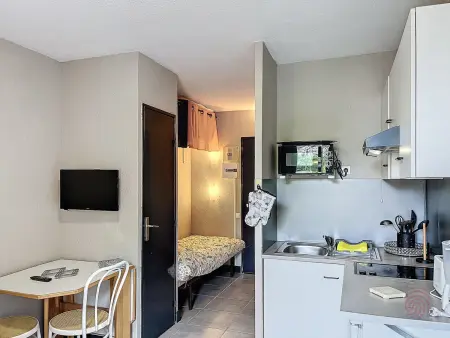 Location appartement à Lamalou les Bains, Studio lumineux proche centre-ville et thermes, balcon, parking, animaux acceptés