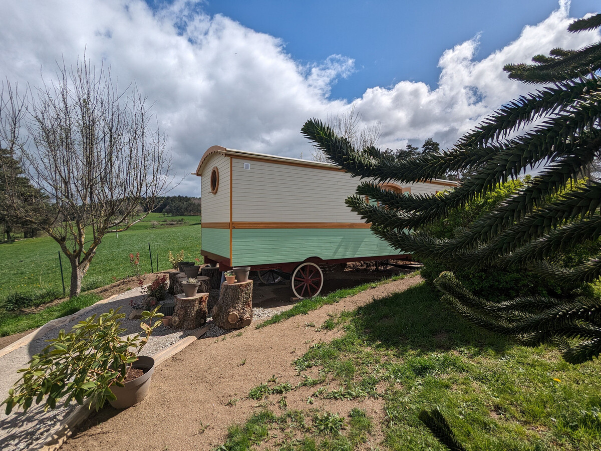 Roulotte avec jacuzzi à Monistrol-sur-Loire - Photo 13