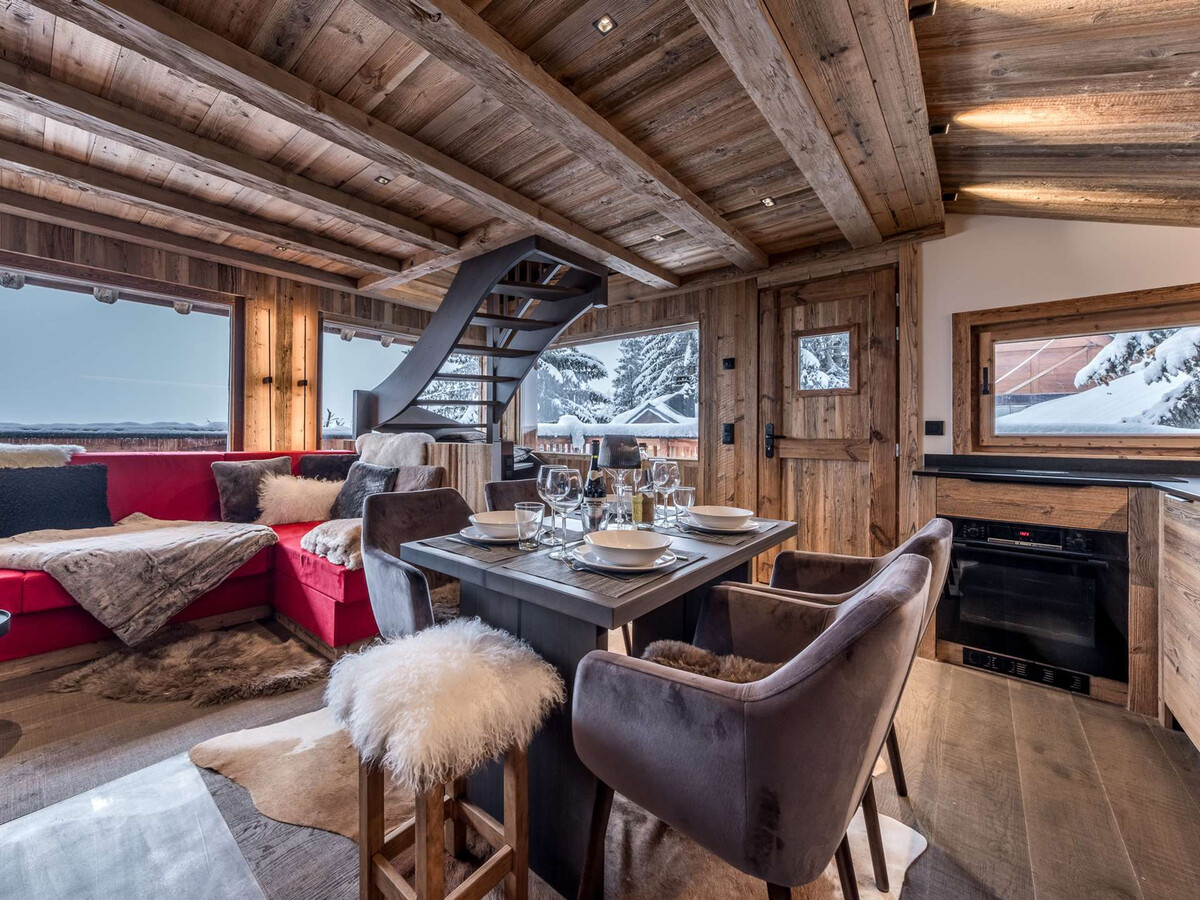 Chalet cosy Courchevel 5 pers près des pistes avec sauna et terrasse - Photo 1