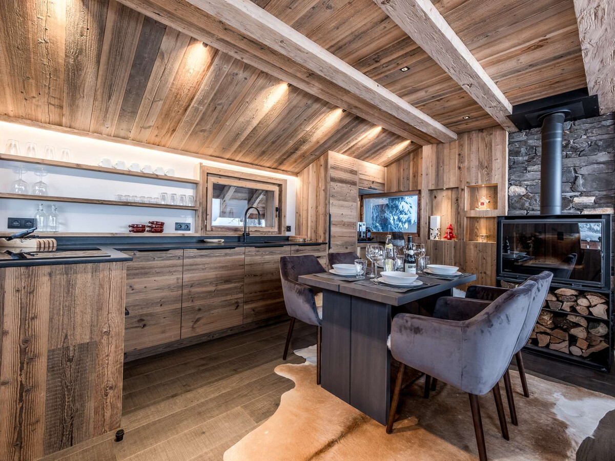 Chalet cosy Courchevel 5 pers près des pistes avec sauna et terrasse - Photo 2
