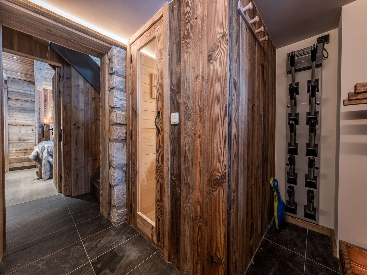 Chalet cosy Courchevel 5 pers près des pistes avec sauna et terrasse - Photo 12