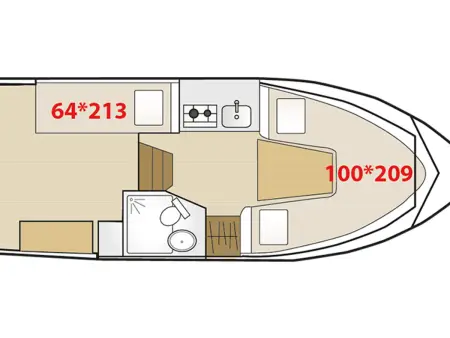 Fred 700, bateau amarré pour 2 à Digoin : photo 2
