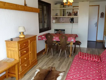 Studio cabine 4 pers, centre Les Gets, balcon : photo 2