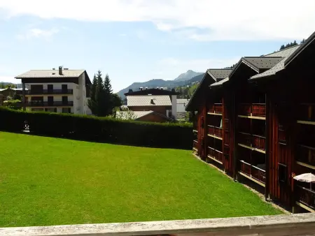 Studio cabine 4 pers, centre Les Gets, balcon : photo 11